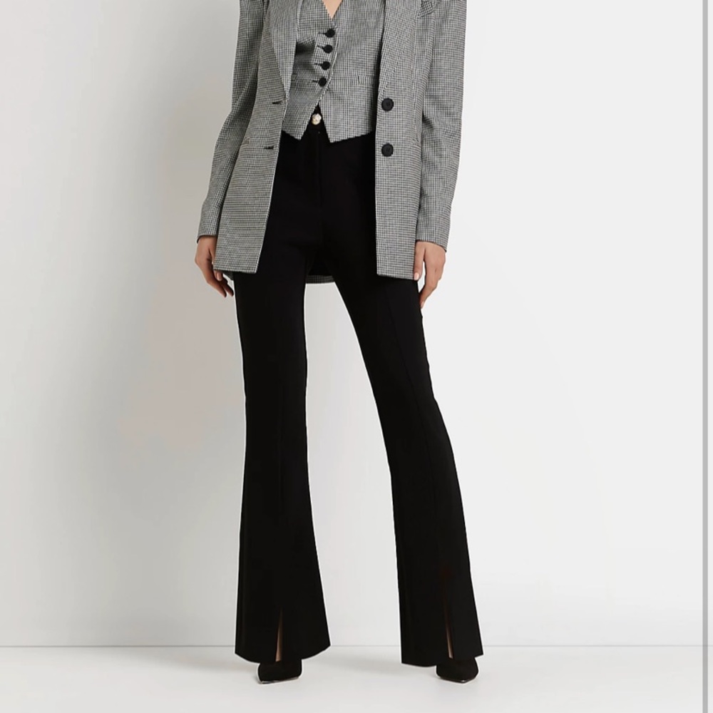 River Island Slit Bellbottom Pants